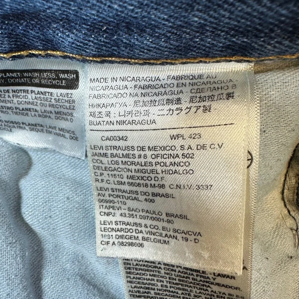 Levi's 517 Bootcut Jeans Men's Size 34x29 Dark Wash Blue Denim Pants